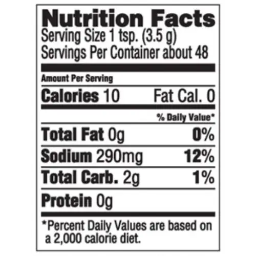 Nutritional Information