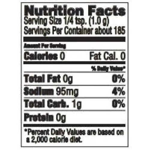 Nutritional Information