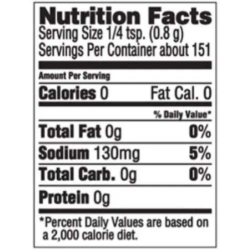 Nutritional Information