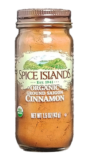 Spice Islands Organic Ground Cinnamon, 1.5 oz.