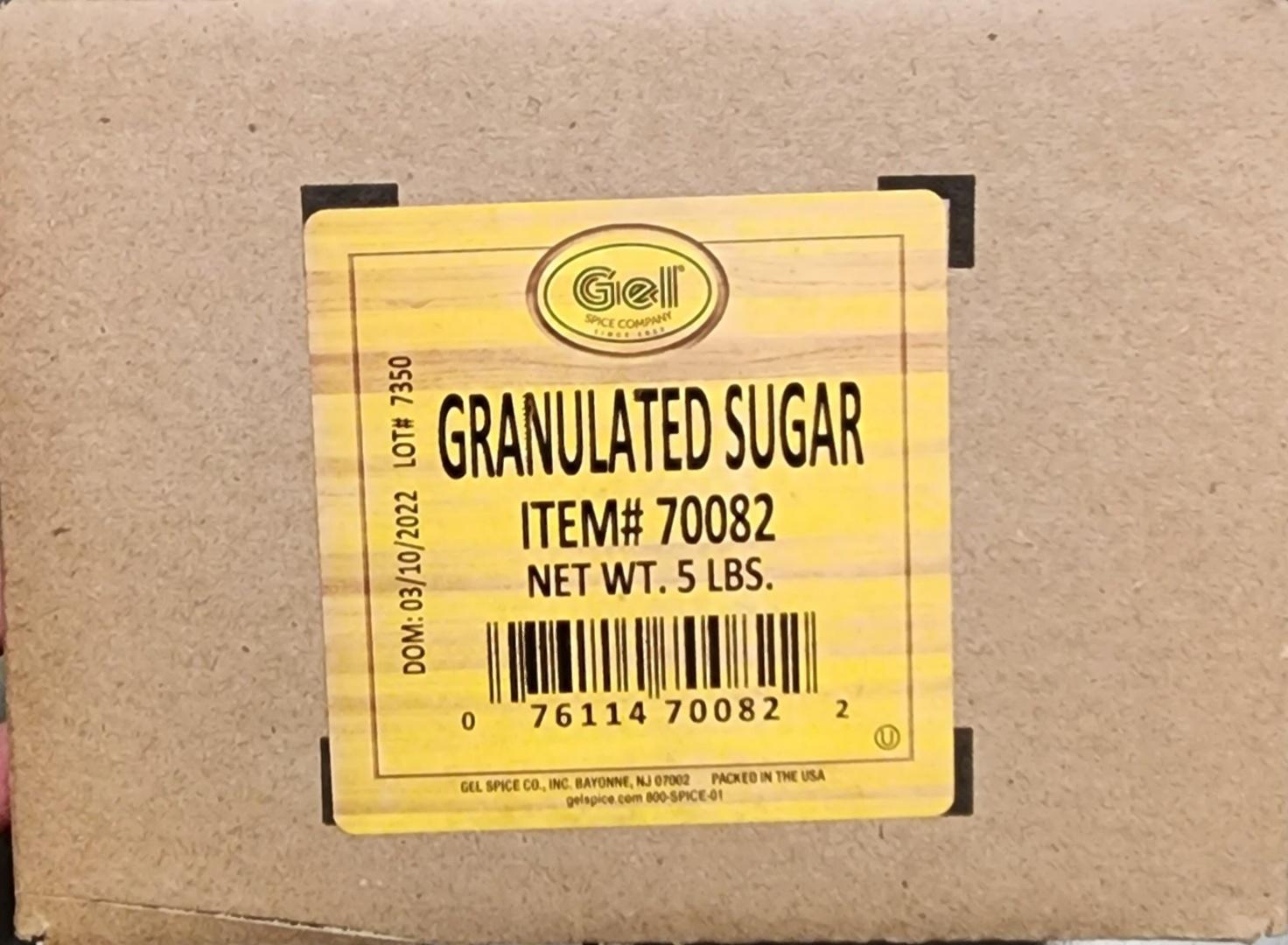 Gel Extra Fine Granulated Sugar, 5 lbs.