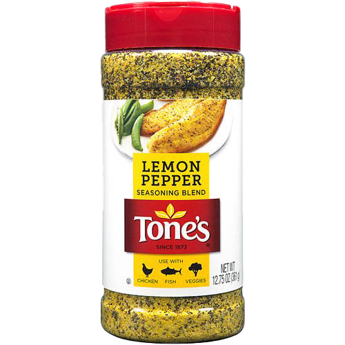 Tone's Lemon Pepper Seasoning Blend, 12.75 oz.