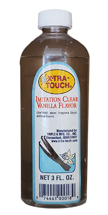 X-TRA TOUCH Imitation Clear Vanilla, 3 oz.