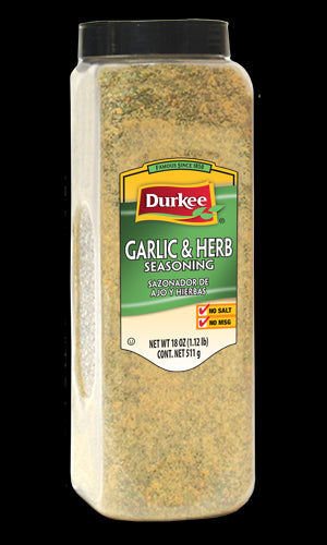 Durkee Garlic and Herb Seasoning, Salt Free 18 oz