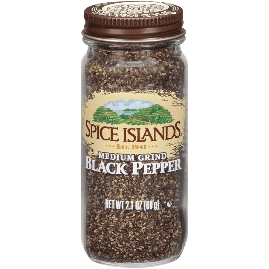 Spice Island Medium Grind Black Pepper, 2.1 oz.
