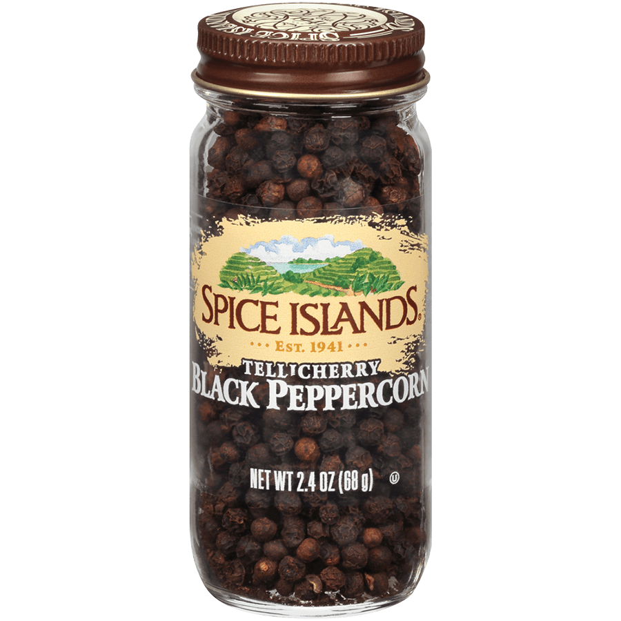 Spice Islands Tellicherry Whole Black Pepper Corn, 2.4 oz.