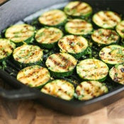 Grilled Lemon Garlic Zucchini