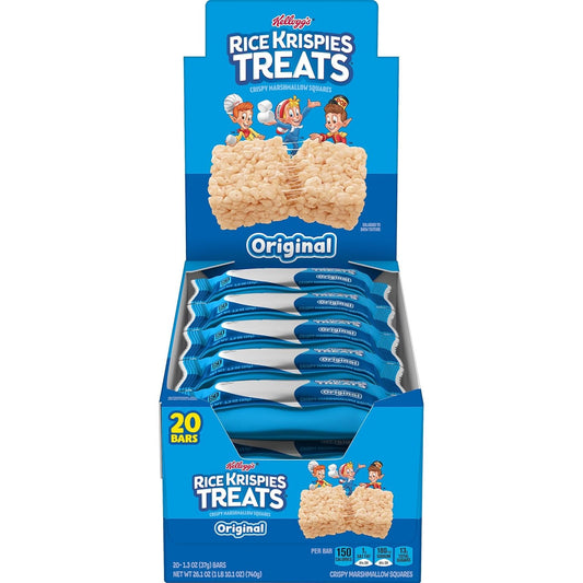 Kellogg's Rice Krispie Treat Original Squares, 20 Count (76540)