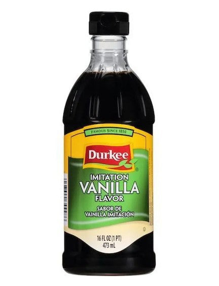 Durkee sabor imitación vainilla, 16 oz.