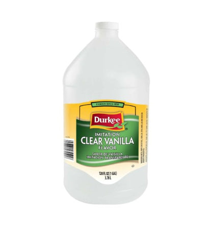 Durkee Clear Imitation Vanilla, 128 oz. - Case of 4 (34501)