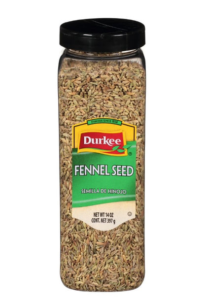 Semilla entera de hinojo Durkee, 14 oz.