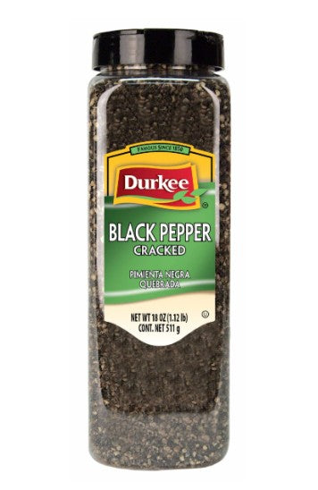 Pimienta negra molida Durkee, 18 oz.