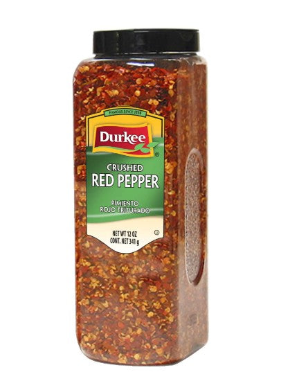 Pimiento rojo triturado Durkee, 12 oz.