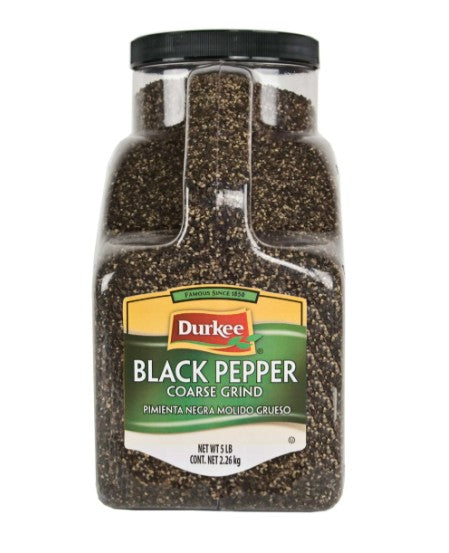 Durkee Pimienta negra molida gruesa, 5 libras
