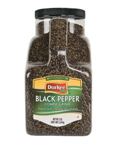 Durkee Pimienta negra molida gruesa, 5 libras