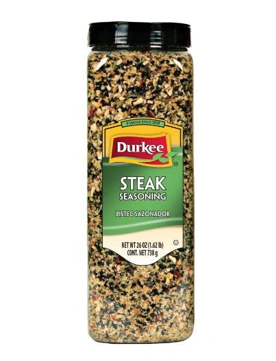 Condimento para bistec Durkee, 26 oz. (También conocido como filete canadiense Tone's y filete canadiense Weber)