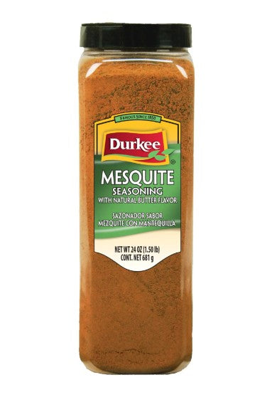 Durkee Mesquite Season con mantequilla, 24 oz.