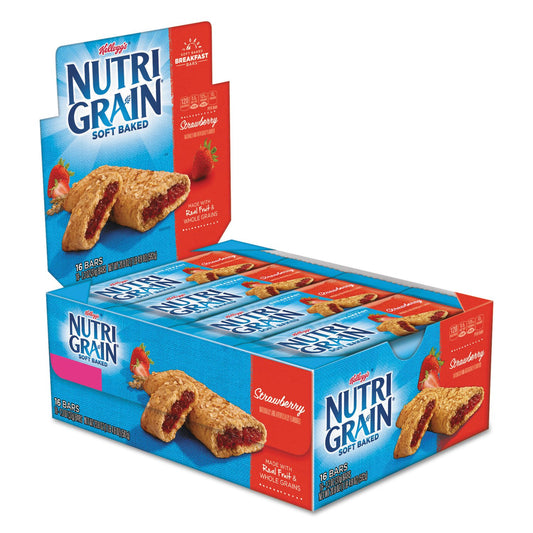 Kellogg's Nutri-Grain Strawberry Breakfast Bar, 16 Count (35948)