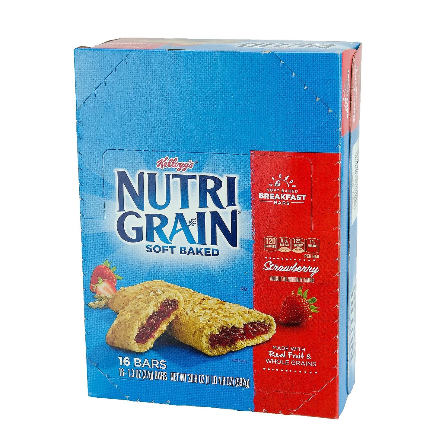 Kellogg's Nutri-Grain Strawberry Breakfast Bar, 16 Count (35948)