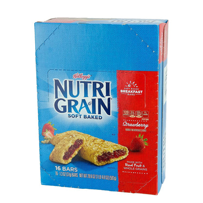 Kellogg's Nutri-Grain Strawberry Breakfast Bar, 16 Count (35948)