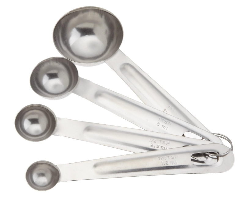 Good Cook Classic Set of 4 Stainless Steel Measuring Spoons (19875)