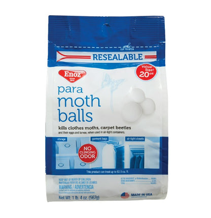 Enoz Para Moth Balls, 20 oz. (03301)