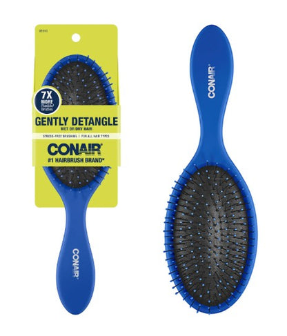 Conair Cushion Hair Brush with Ball-Tipped Bristles for Gentle Detangling (95310)