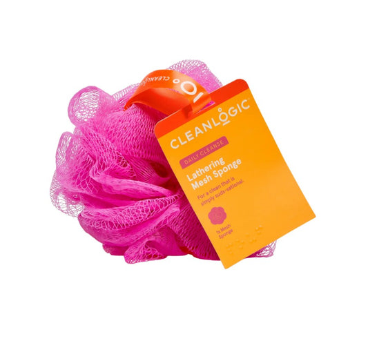 Cleanlogic Lathering Mesh Bath Sponge, Colors Vary (00036)