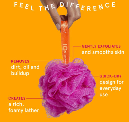 Cleanlogic Lathering Mesh Bath Sponge, Colors Vary (00036)