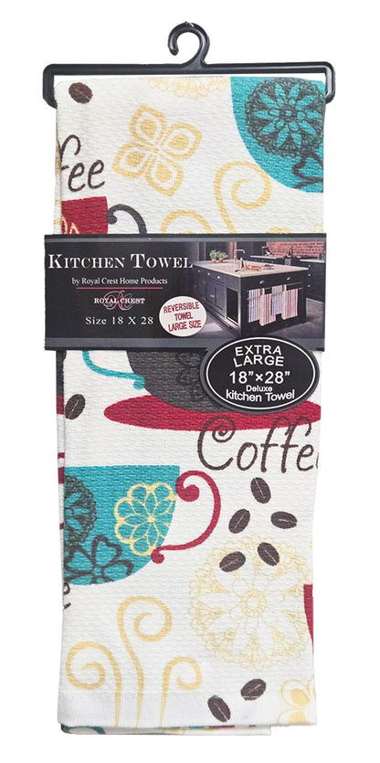 Royal Crest Reversible Kitchen Towel, 2 Pack (08161)