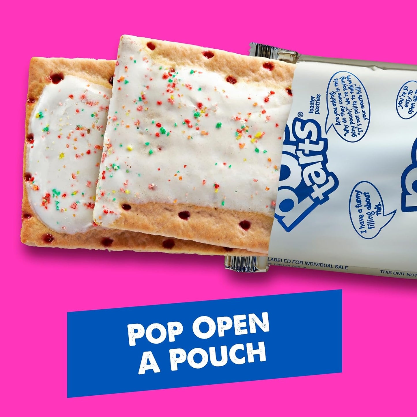 Kellogg's Frosted Strawberry Pop Tarts, 4 Pack, 8 Pastry Count (22271)