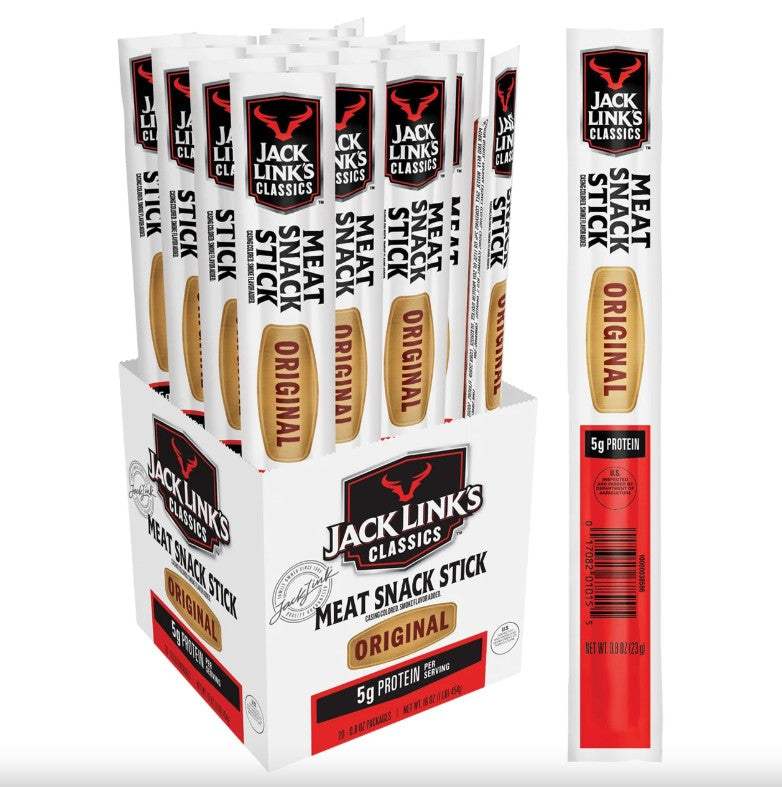 Jack Link's Original Beef Sticks, 0.8 oz. (01016) (Pack of 20)