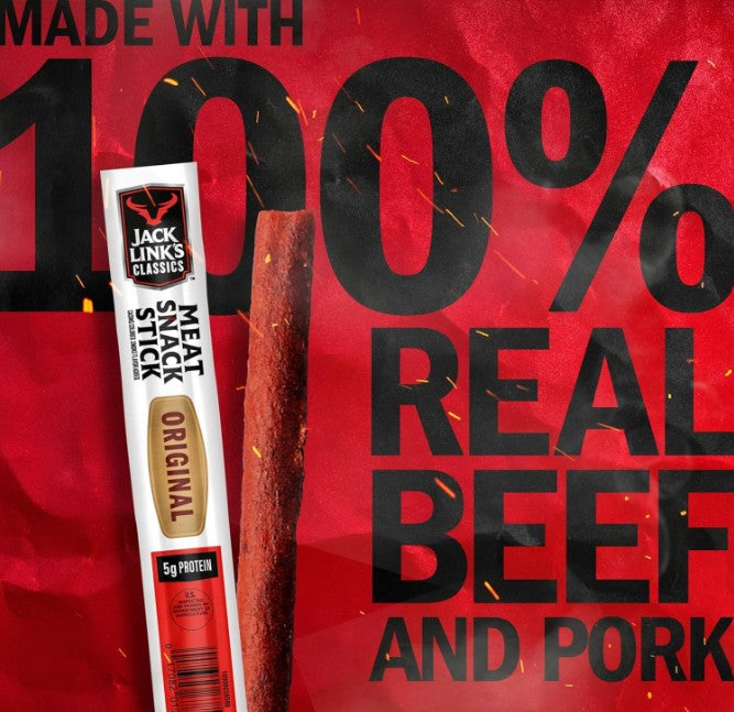 Jack Link's Original Beef Sticks, 0.8 oz. (01016) (Pack of 20)