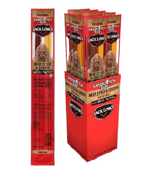 Jack Link's Original Beef & Cheese Stick, 2.45 oz. (01294) (Pack of 12)