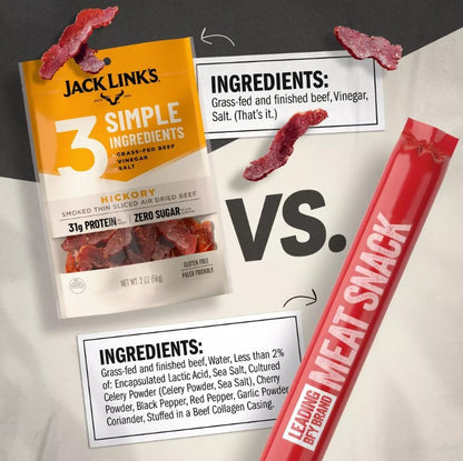 Jack Link's JL3 Hickory Air Dried Steak Strips, 2 oz. (01898)