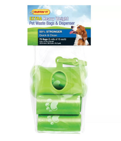 Ruffin' It Pet Waste Bags with Dispenser (19342)