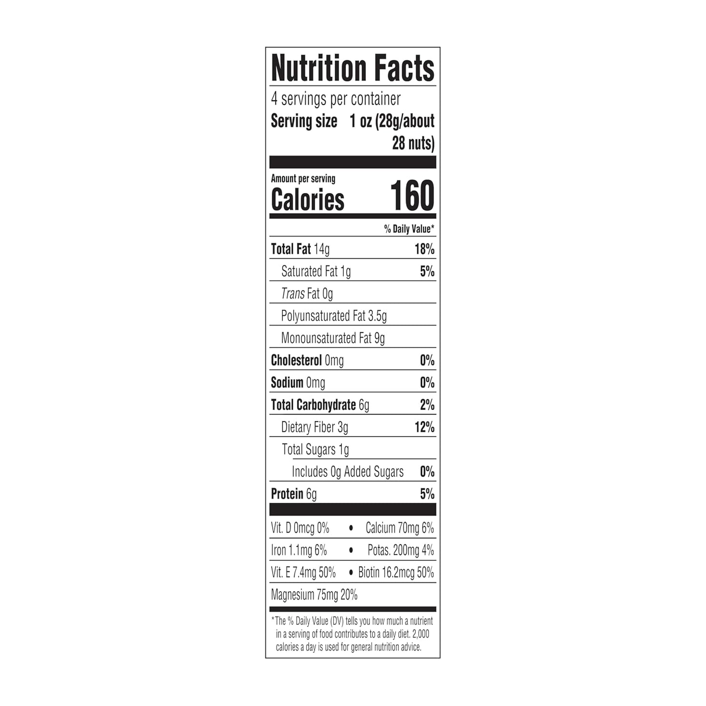 Blue Diamond Whole Natural Almonds, 4 oz. (Pack of 12) (11025)