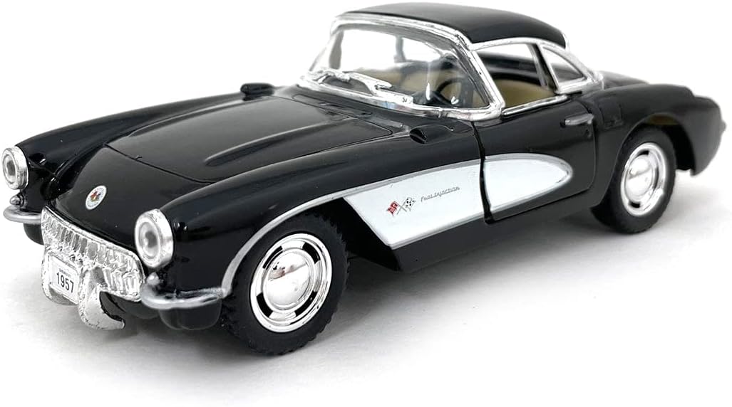 KiNSMART Diecast 1957 Chevy Corvette - 1:34 Scale, 12 Pack (273154)