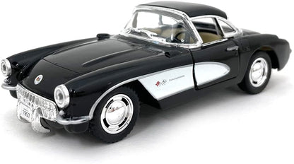KiNSMART Diecast 1957 Chevy Corvette - 1:34 Scale, 12 Pack (273154)