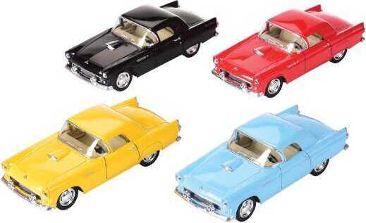 KiNSMART Diecast 1955 Ford Thunderbird - 1:36 Scale, 12 Pack (273215)