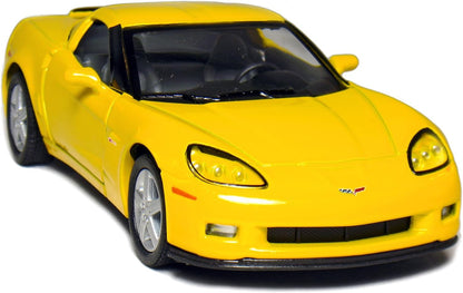 KiNSMART Diecast 2007 Chevy Corvette Z06 - 1:36 Scale, 12 Pack (273277)