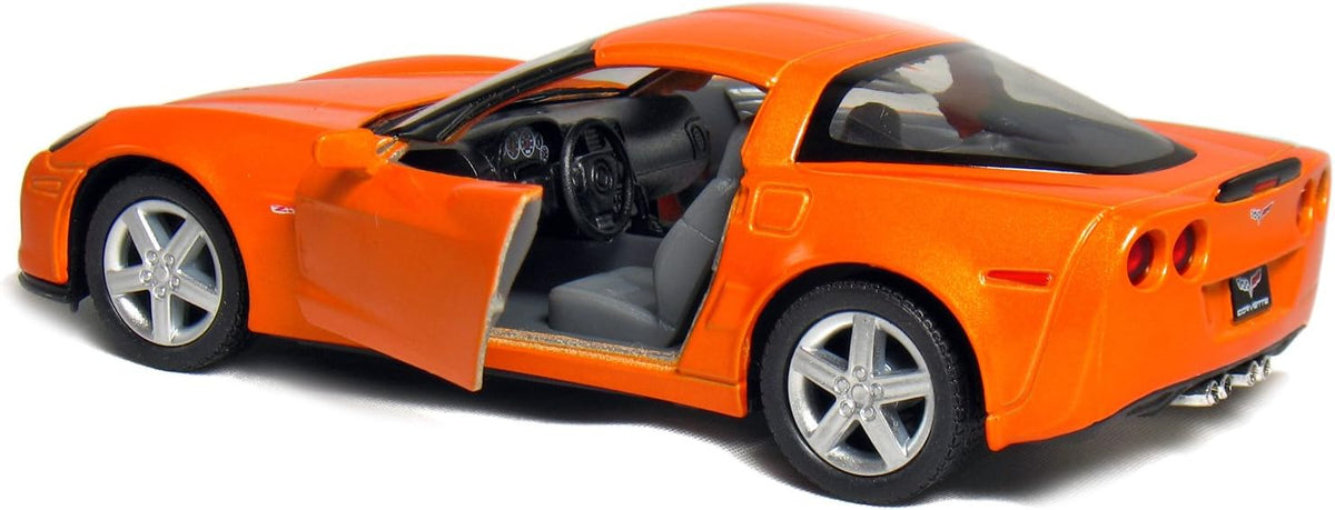 KiNSMART Diecast 2007 Chevy Corvette Z06 - 1:36 Scale, 12 Pack (273277)