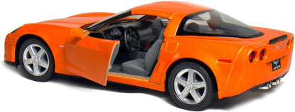 KiNSMART Diecast 2007 Chevy Corvette Z06 - 1:36 Scale, 12 Pack (273277)