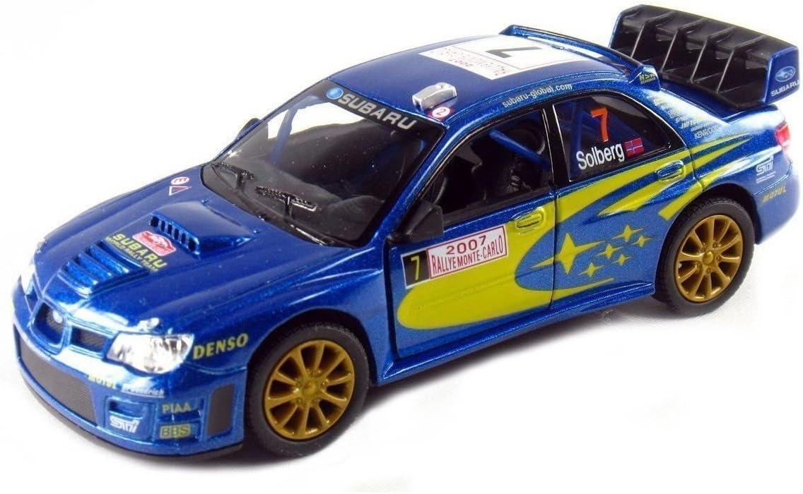 KiNSMART Diecast 2007 Subaru Impreza WRC - 1:36 Scale, 12 Pack (273369)