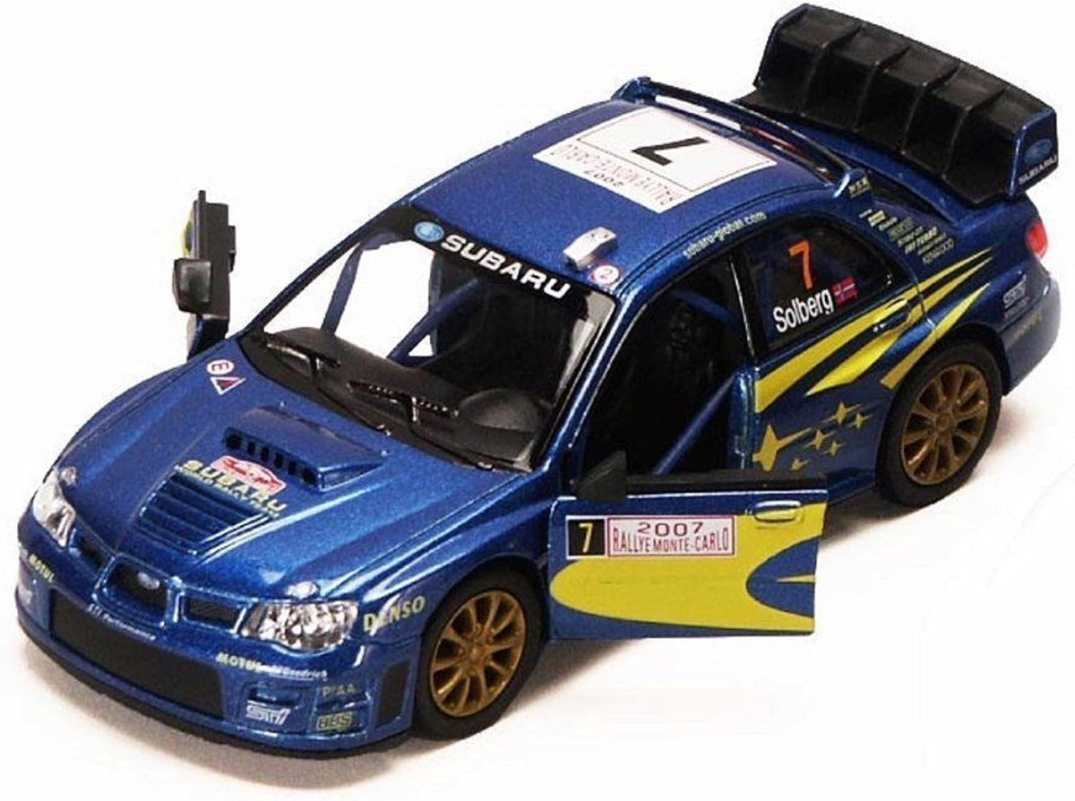 KiNSMART Diecast 2007 Subaru Impreza WRC - 1:36 Scale, 12 Pack (273369)