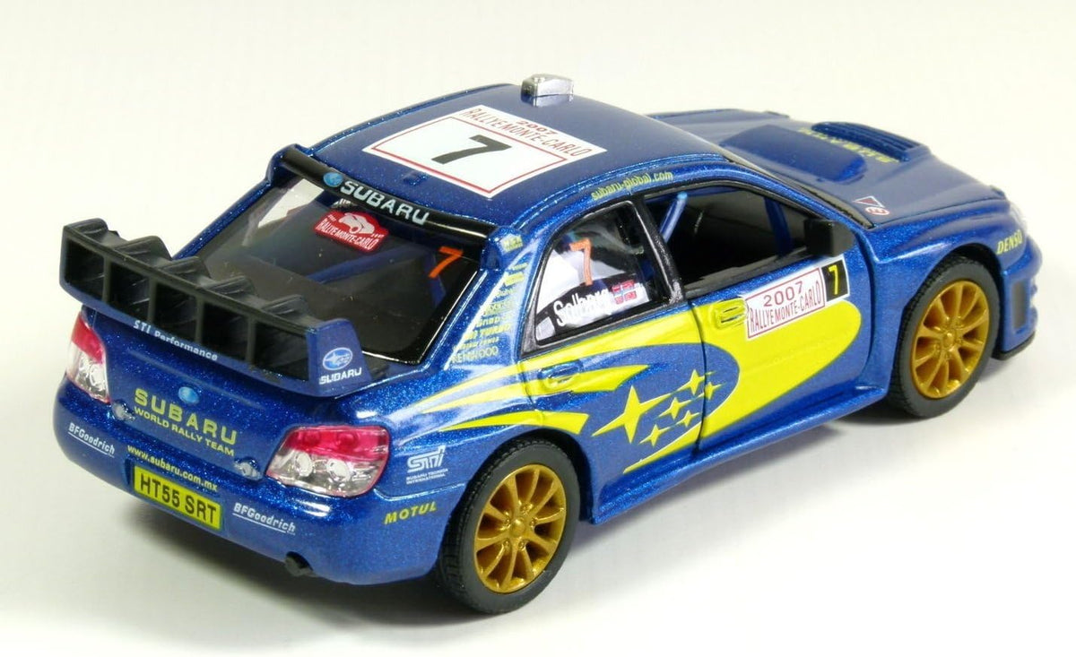 KiNSMART Diecast 2007 Subaru Impreza WRC - 1:36 Scale, 12 Pack (273369)