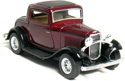 KiNSMART Diecast 1932 Ford 3-Window Coupe - 1:34 Scale, 12 Pack (275134)