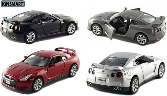 KiNSMART Diecast 2009 Nissan GT-R R35 - 1:36 Scale, 12 Pack (273659)
