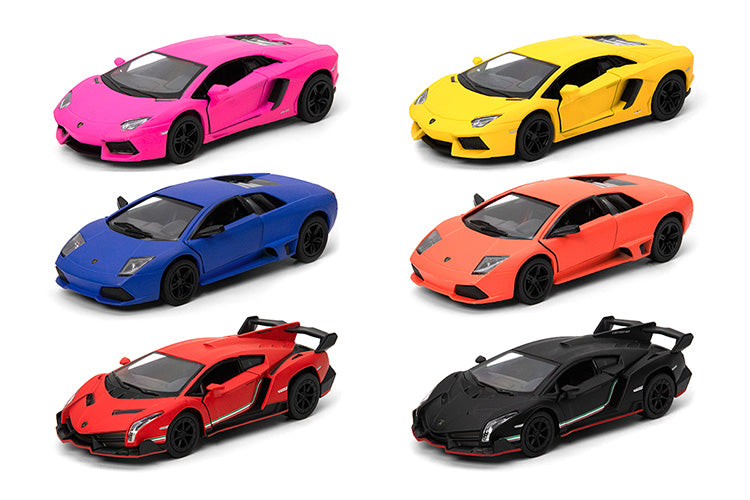 KiNSMART Diecast Matte Lamborghini - 1:36 Scale, 12 Pack (274694)
