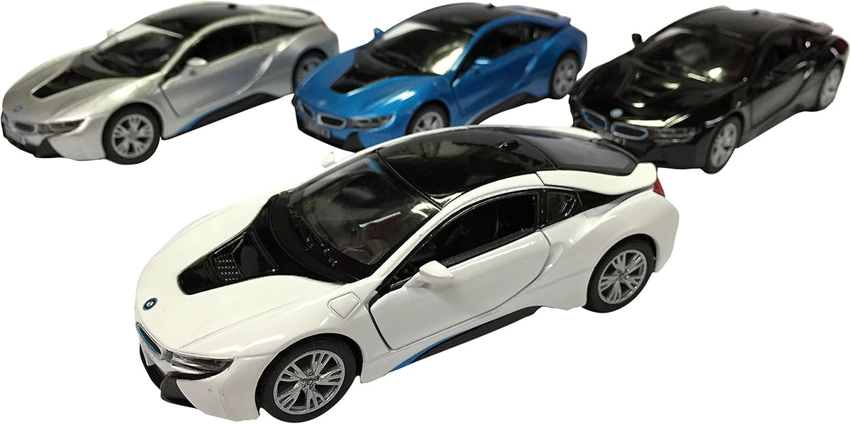 KiNSMART Diecast BMW i8 - 1:36 Scale, 12 Pack (275066)